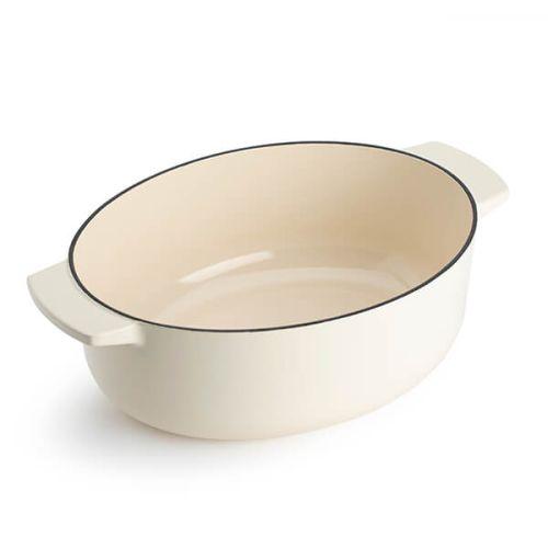 KitchenAid Cast Iron stoofpot ovaal Cream - Afbeelding 3